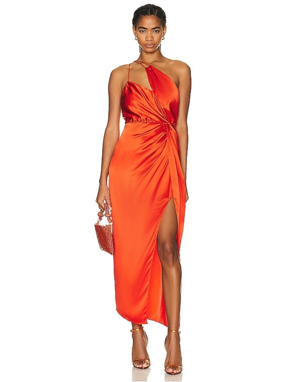 The Sei Strappy Knot Dress in Poppy